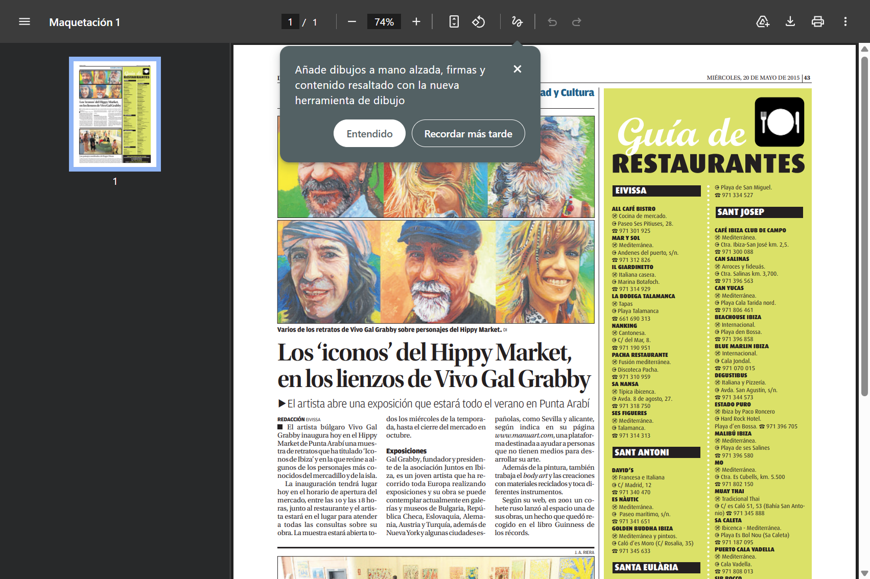 Diario de Ibiza 05/2015 — 2017