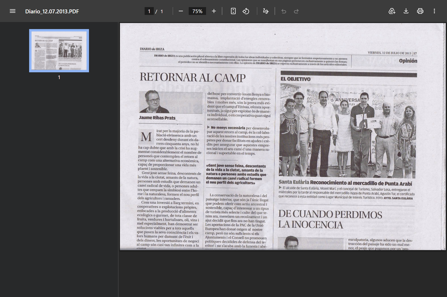 Ultima Hora Ibiza — 2017